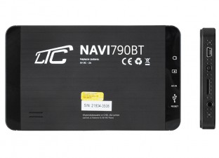 Nawigacja GPS LTC 7" NAVI790BT, bluetooth, AVin, 256MB/8GB, rozdzielczość LCD 800x480,  bez mapy.
