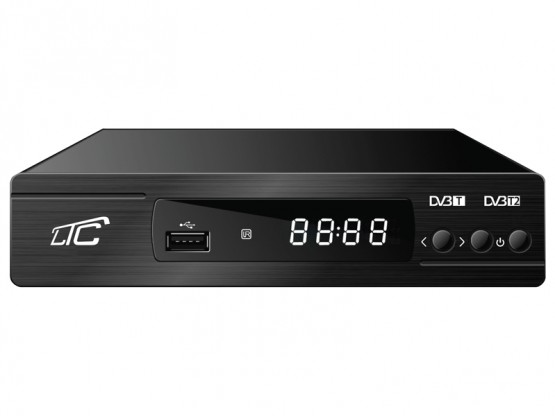 Tuner DVB-T2/HEVC  LTC DVB106 z pilotem programowalnym H.265