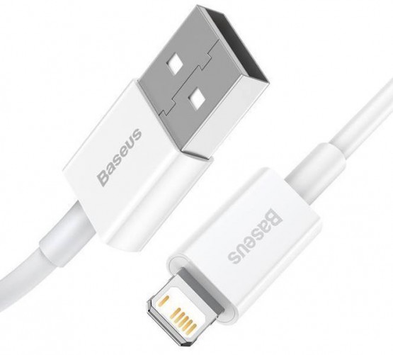 Baseus kabel Superior USB - Lightning 0,25 m 2,4A biały
