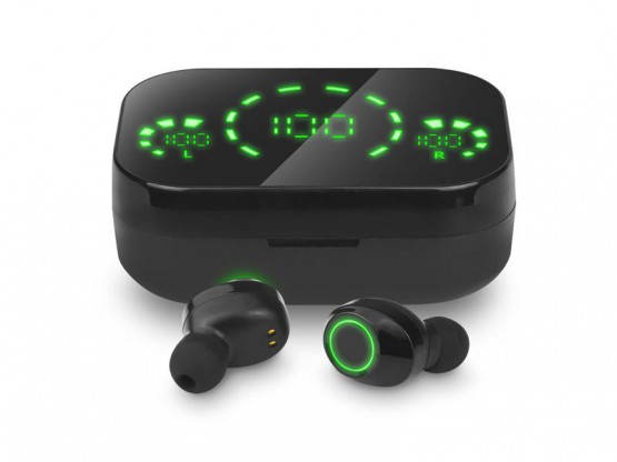 Słuchawki bezprzewodowe BT + powerbank (1)