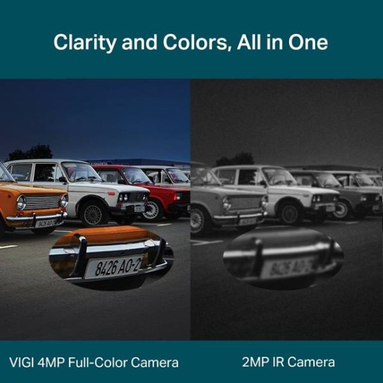 TP-LINK Kamera zewnętrzna 4MP Full-Color Dual-Lens WiFi VIGI C540V