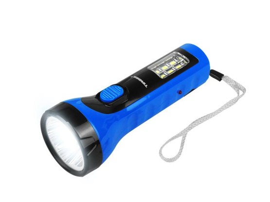 Latarka ręczna TS2228 5-LED+6-LED SMD z akumulatorem 500mAh, niebieska