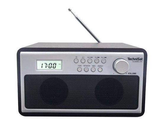 Radio przenośne stereo TechniSat Classic 210,ekran LED,bluetooth,MP3,zegar,budzik