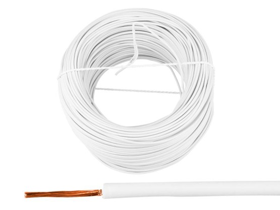 Przewód LgY/H05V-K 1x0.5, biały (100 m).