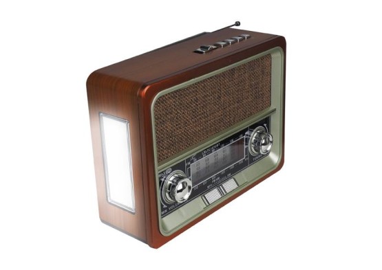 Radio przenośne z solarem NETTA Retro,  LTC 103UBT FM/AM/SW USB Bluetooth