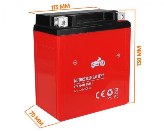 Akumulator bezobsługowy żelowy motocyklowy 12v7ah (1)