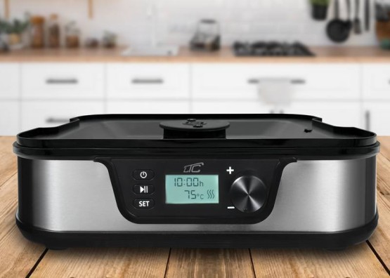 Suszarka do grzybów, warzyw, owoców, mięsa LTC metalowa 5 tacek z wyświetlaczem 380W (4)