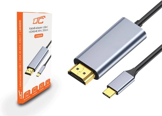 Kabel adapter USB-C - HDMI 4K MHL 200cm (1)