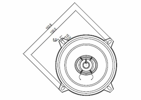 GŁOŚNIKI SAM.BLAUPUNKT ICx 542 130mm 2DR 210/30W +MASKOWNICE