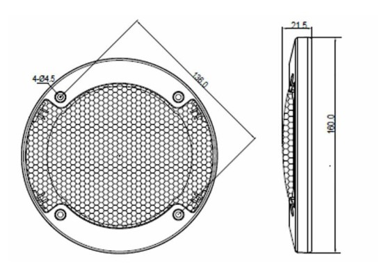 GŁOŚNIKI SAM.BLAUPUNKT ICx 542 130mm 2DR 210/30W +MASKOWNICE