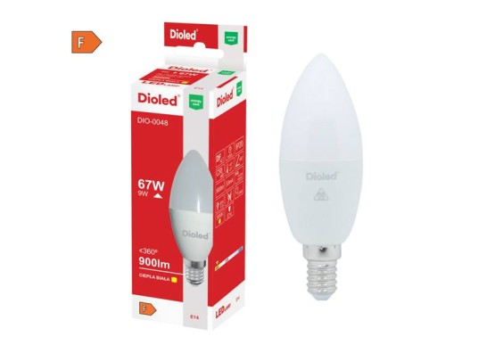 ŻAR. LED  SD B35 E14 DIOLED 9W/C 900LM