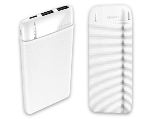 Forever power bank TB-100M 10000 mAh biały