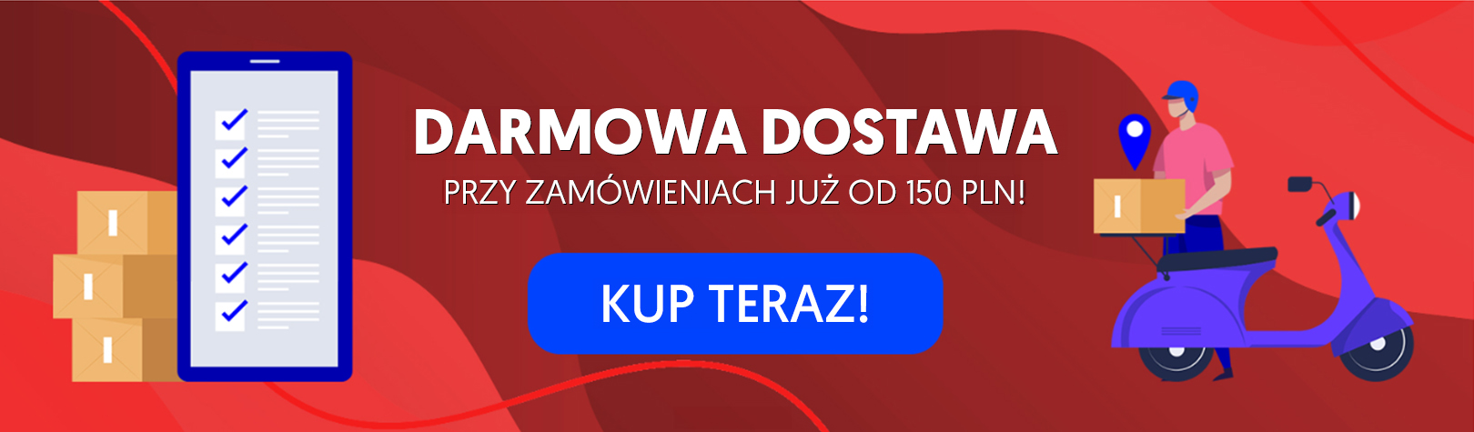 darmowa dostawa od 150 złotych