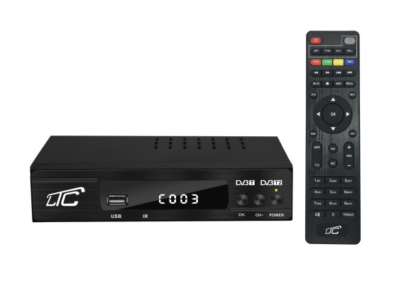 Tuner DVB-T-2  LTC TV naziemnej DVB507  z pilotem programowalnym H.265 (1)
