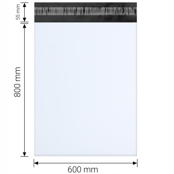 Foliopaki kurierskie bardzo duże mocne wodoodporne 4XL XXXXL 600x800, 100 szt. (7)