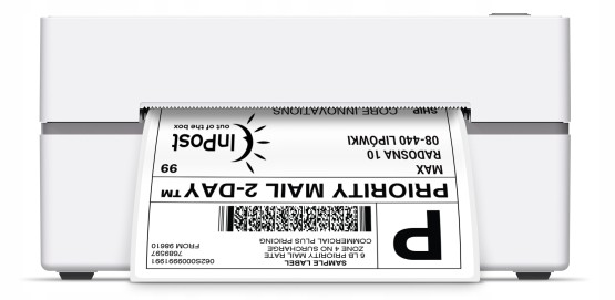 Etykiety termiczne 100x150 mm 350szt. Białe kurierskie samoprzylepne (2)