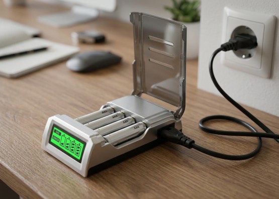 Ładowarka uniwersalna  z wyświetlaczem LCD AA/AAA (2)