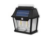 Lampa ścienna solarna 2 żarówki COB ,2W 600lm,światło ciepłe białe,akumulator 1800mAh,czujnik ruchu i zmierzchu