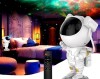 mini: Lampka projektor astronauta, RGB, głośnik bluetooth, iluminacje świetlne, gwiazdki, księżyc, mleczna droga (1)