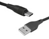 Kabel USB - Type-C, 1m, czarny.