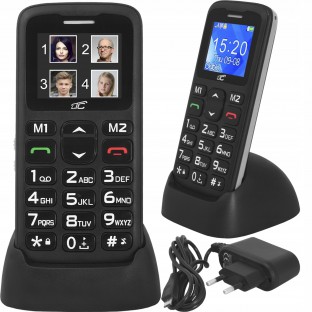 Telefon dla seniora LTC MOB10, BT, czarny.
