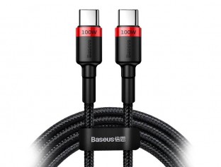 Baseus kabel Cafule PD USBC  USBC 2,0 m 5A czerwonoczarny 100W