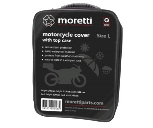 Pokrowiec na motocykl z kufrem Moretti rozm. L