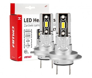 Żarówki sam. LED/Headlights Hseries mimi max 42W H7 kpl.2szt