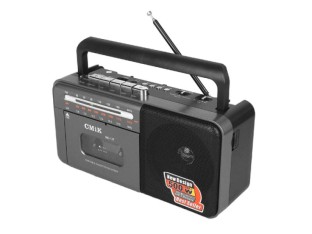 Obrazek dla: Radio przenośne MK137, FM, kaseta, bluetooth, USB, TF, 2 x akumulator 18650