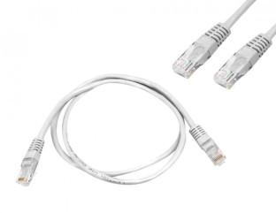 Kabel komputerowy sieciowy 1:1 8p8c (patchcord), 1m.