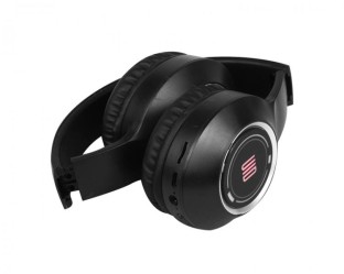 Słuchawki bluetooth z podświetleniem RGB UID15,AUX ,akumulator 300mA,czarne