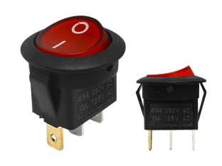 Obrazek dla: Przełącznik SW01AC 250V podśw.czer
