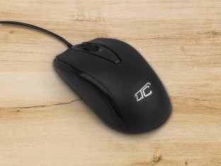 Mysz komputerowa LTC, przewodowa, czarna.