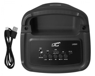 Głośnik bluetooth LTC RGB 2x4``  USB/SD/AUX 4000mAh