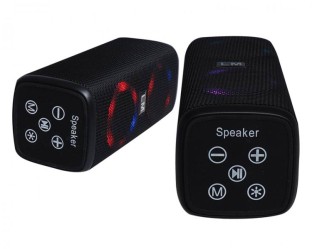 Głośnik Bluetooth Mini LM882 z podświetleniem RGB ,akumulator,USB,SD czarny