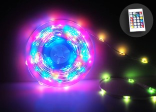 Obrazek dla: MAGICZNE LAMPKI 1MLN KOLORÓW 200LED RGB, 10m USB DC5V IP65 STEROWANE APL.+PILOT