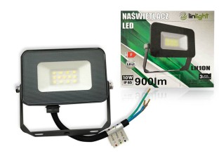 Obrazek dla: NAŚWIETLACZ LED 10W LN10N 4000K  900lm 3 lata gwarancji