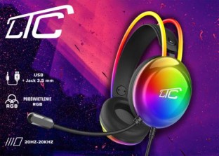 Słuchawki gamingowe RGB z mikrofonem LTC