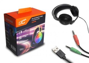 Słuchawki gamingowe RGB z mikrofonem LTC