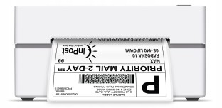 Obrazek 2 dla: Etykiety termiczne 100x150 mm 350szt. Białe kurierskie samoprzylepne